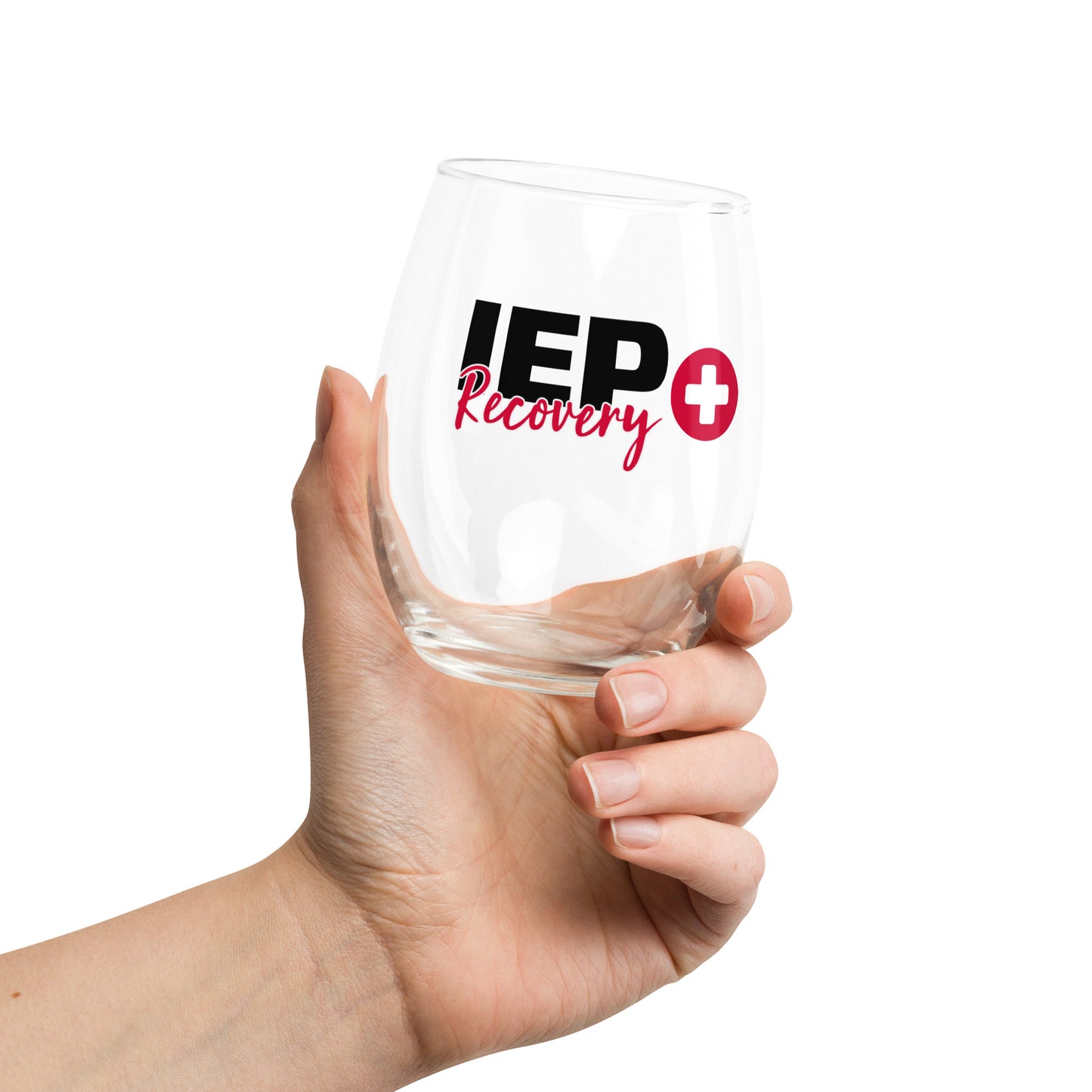 “IEP Recovery” Stemless Wine Glass