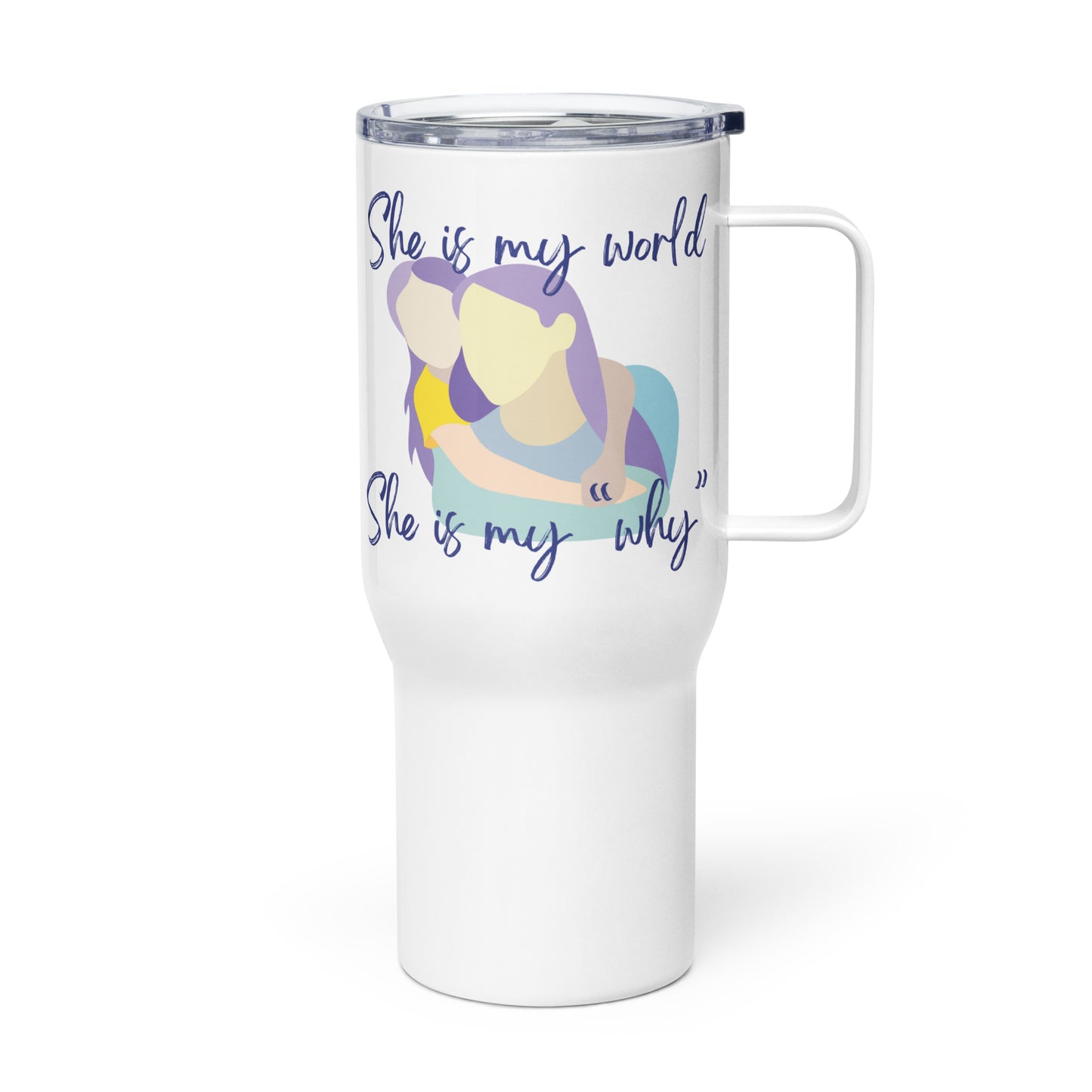 Mother & Daughter "She is My World, She is My Why" Stainless Steel Mug