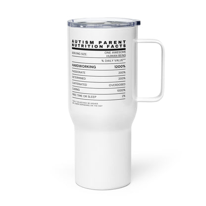 Autism Parent Nutrition Facts Stainless Steel Mug