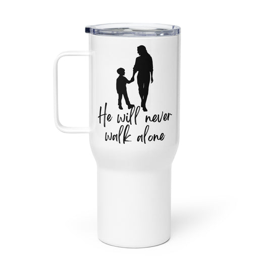 Mother & Son "He Will Never walk Alone" Stainless Steel Mug