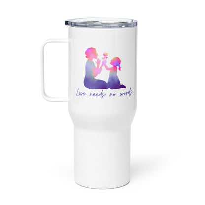 Mother & Daughter "Love Needs No Words'" Stainless Steel Mug