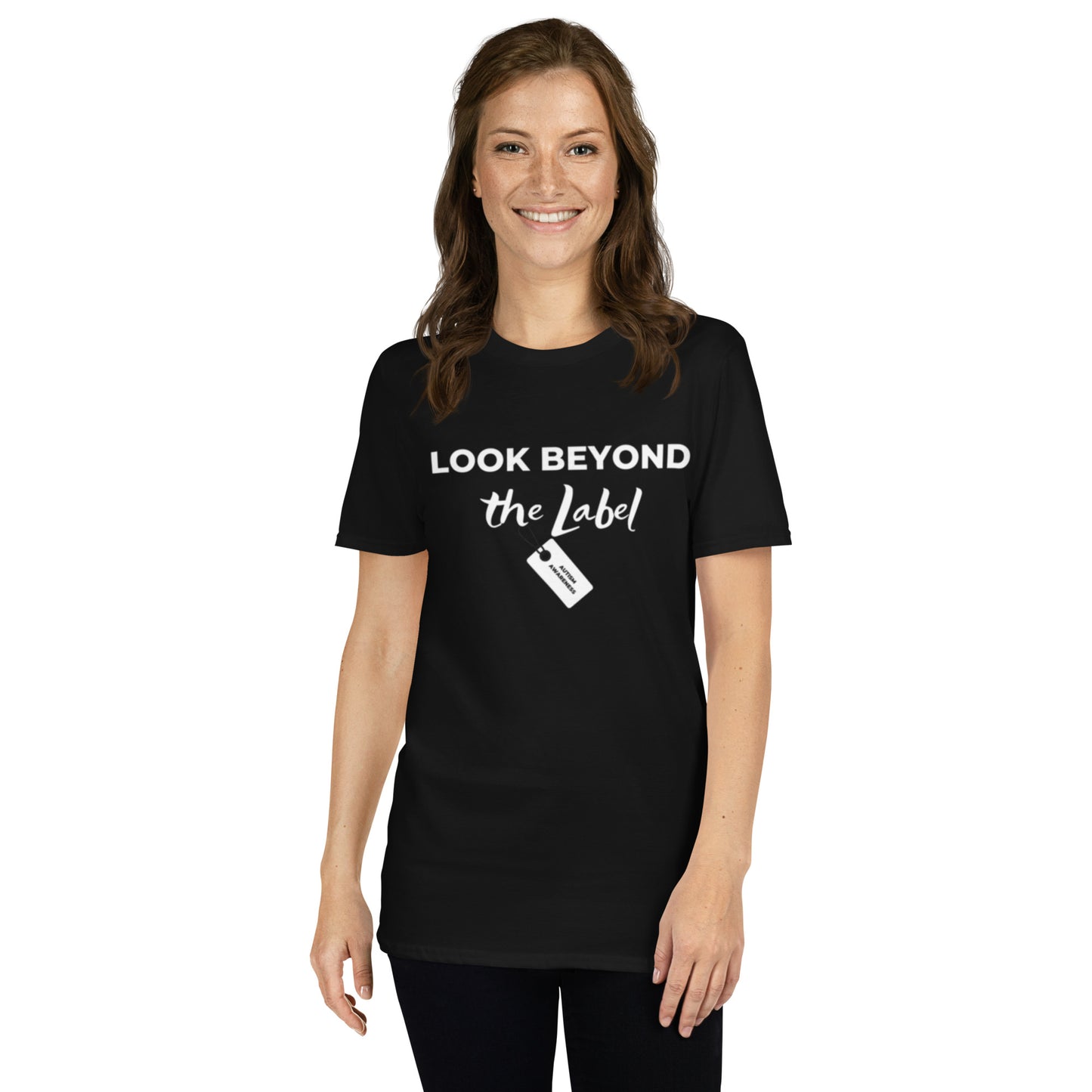 "Look Beyond the label" Autism Awareness Short-Sleeve Unisex T-Shirt