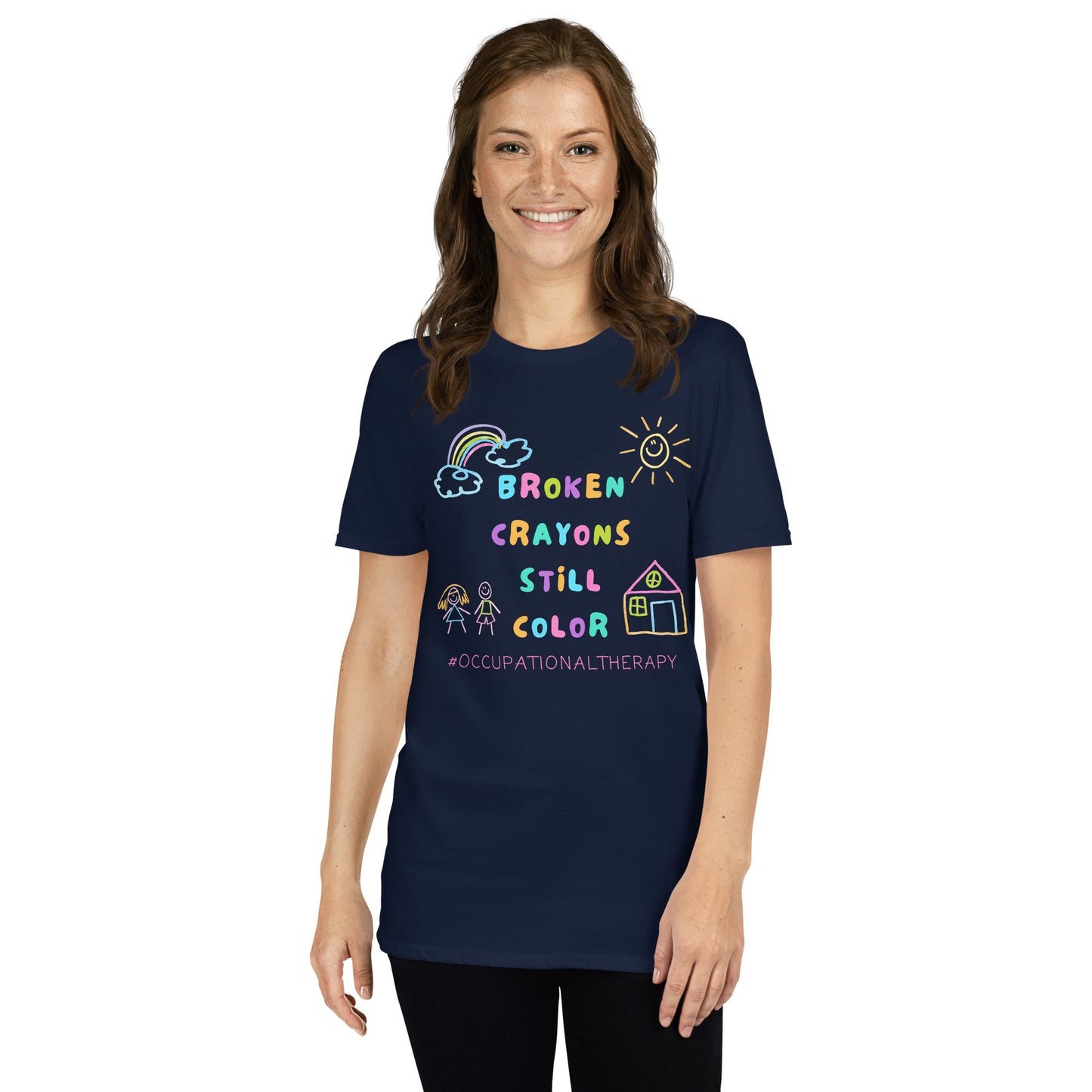 "Broken Crayons Still Color" Short-Sleeve T-Shirt