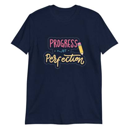 "Progress Not Perfection" Short-Sleeve Unisex T-Shirt