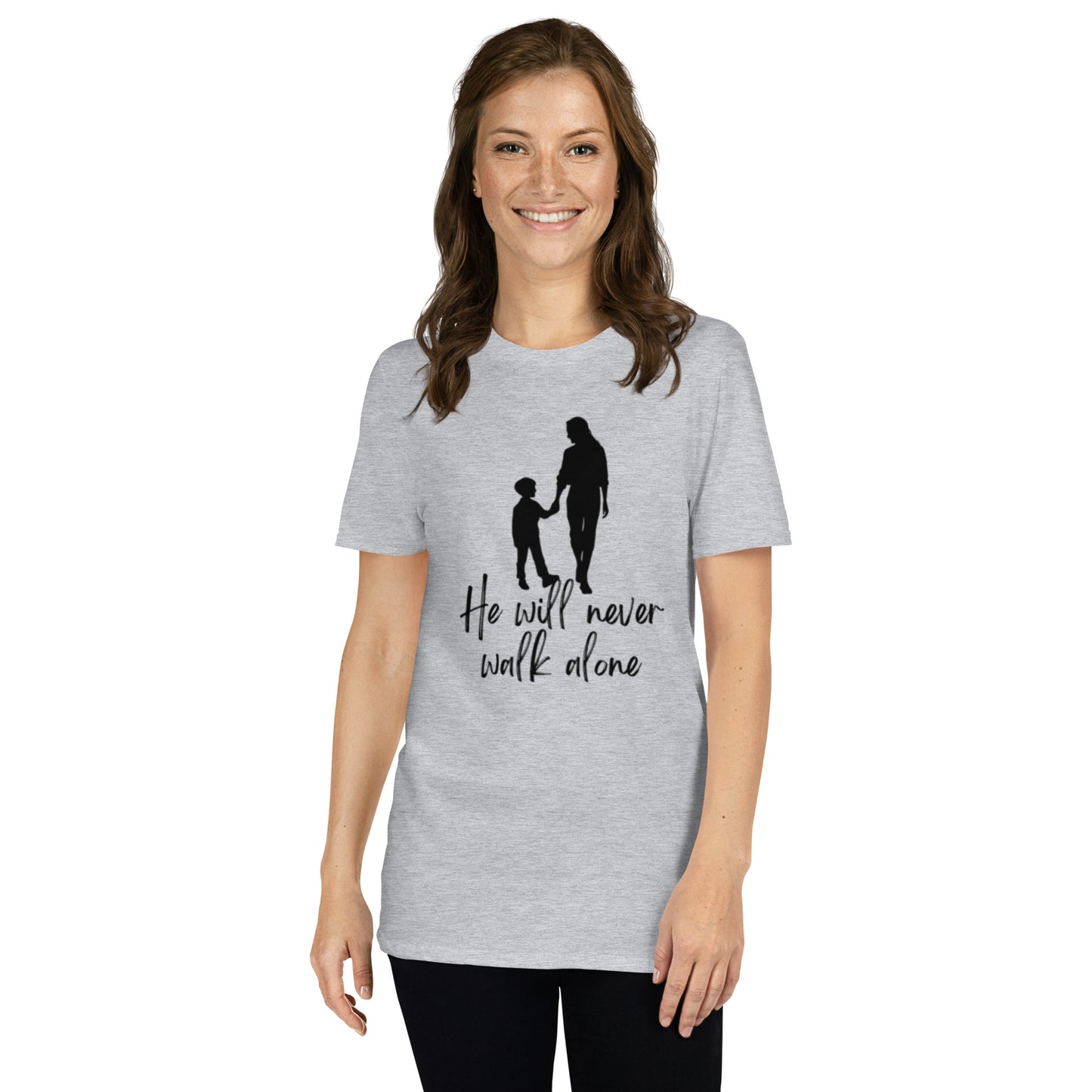 Mother/Son "He Will Never Walk Alone" Short-Sleeve T-Shirt