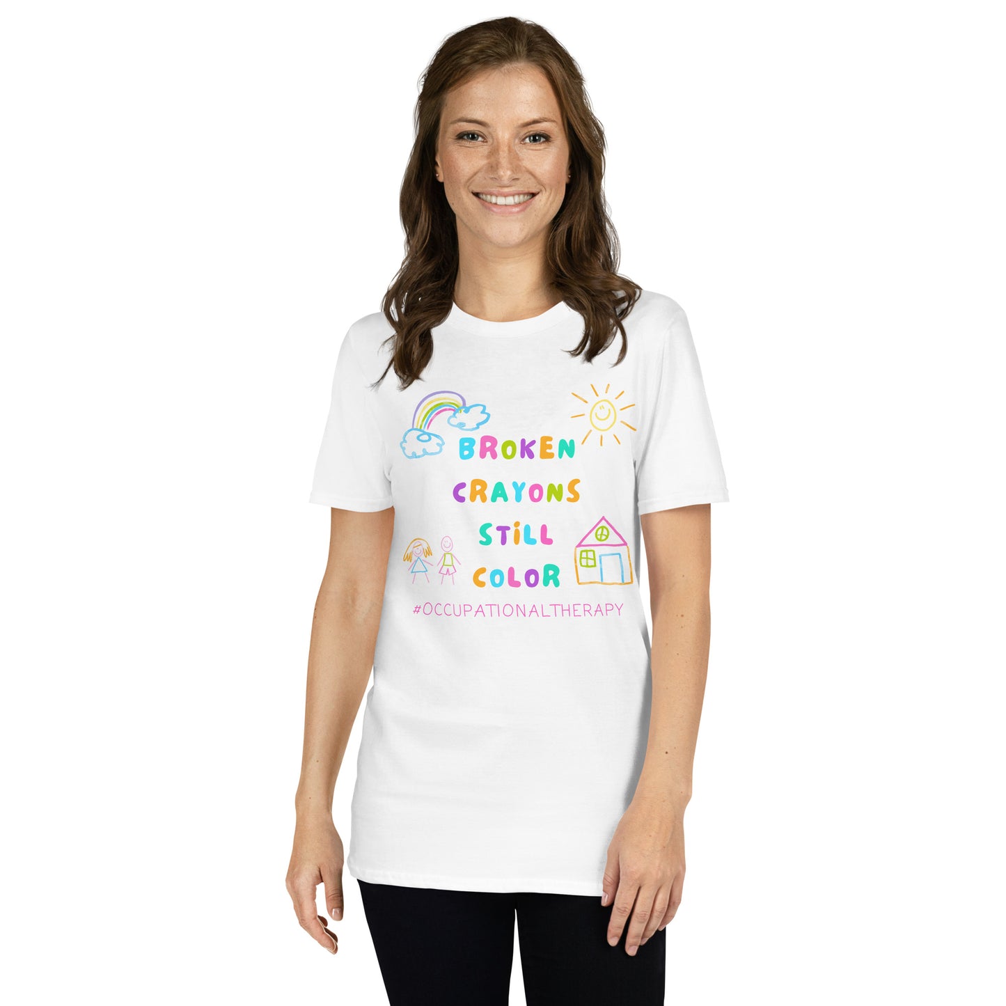 "Broken Crayons Still Color" Short-Sleeve T-Shirt