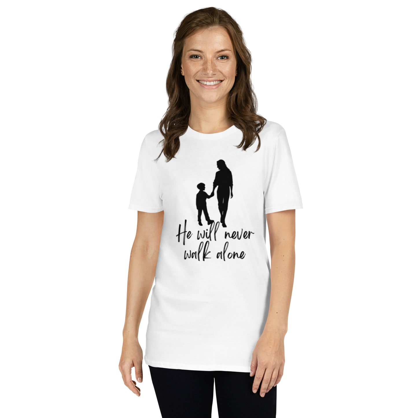 Mother/Son "He Will Never Walk Alone" Short-Sleeve T-Shirt