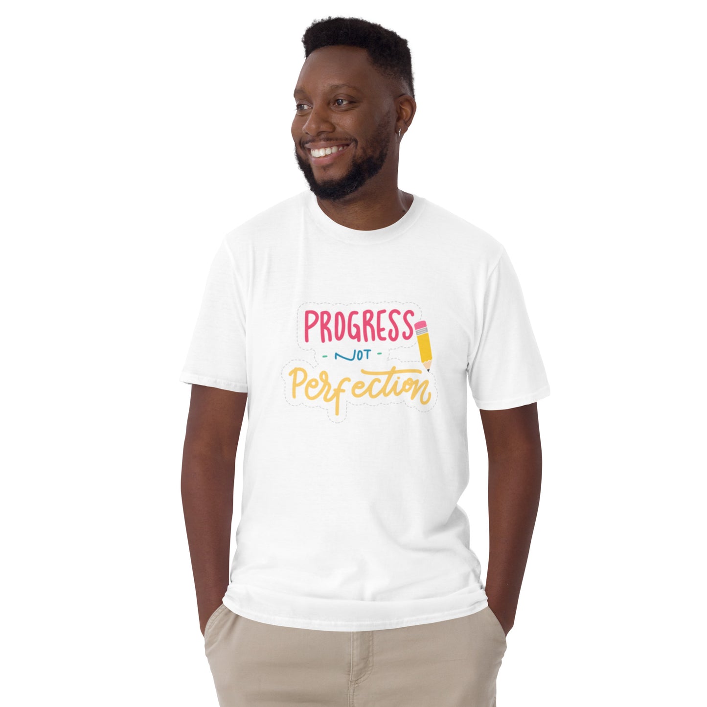 "Progress Not Perfection" Short-Sleeve Unisex T-Shirt