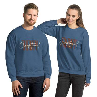 "Occupational Therapy" Sweatshirt (Brown/Tan Writing)