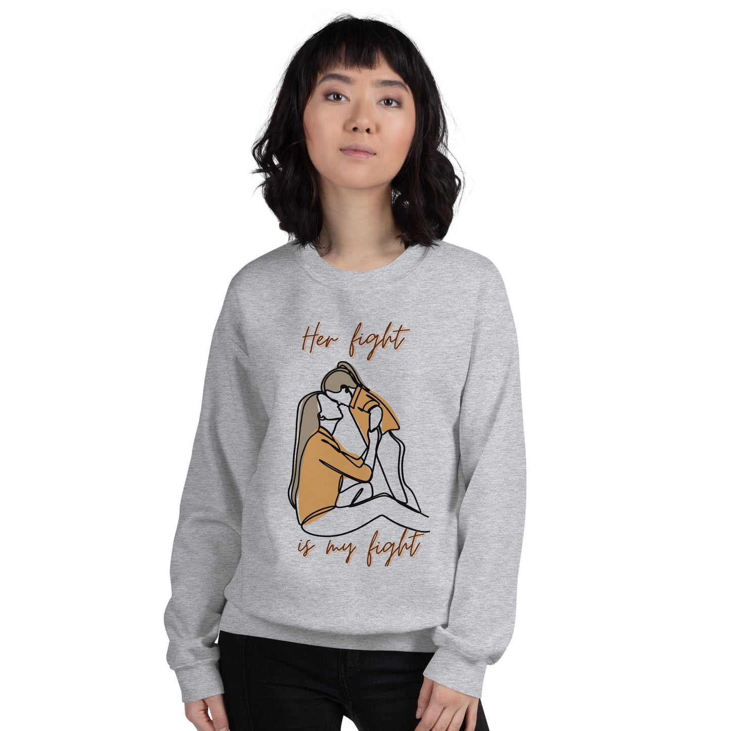 Mother/Daughter "Her Fight is My Fight" Sweatshirt