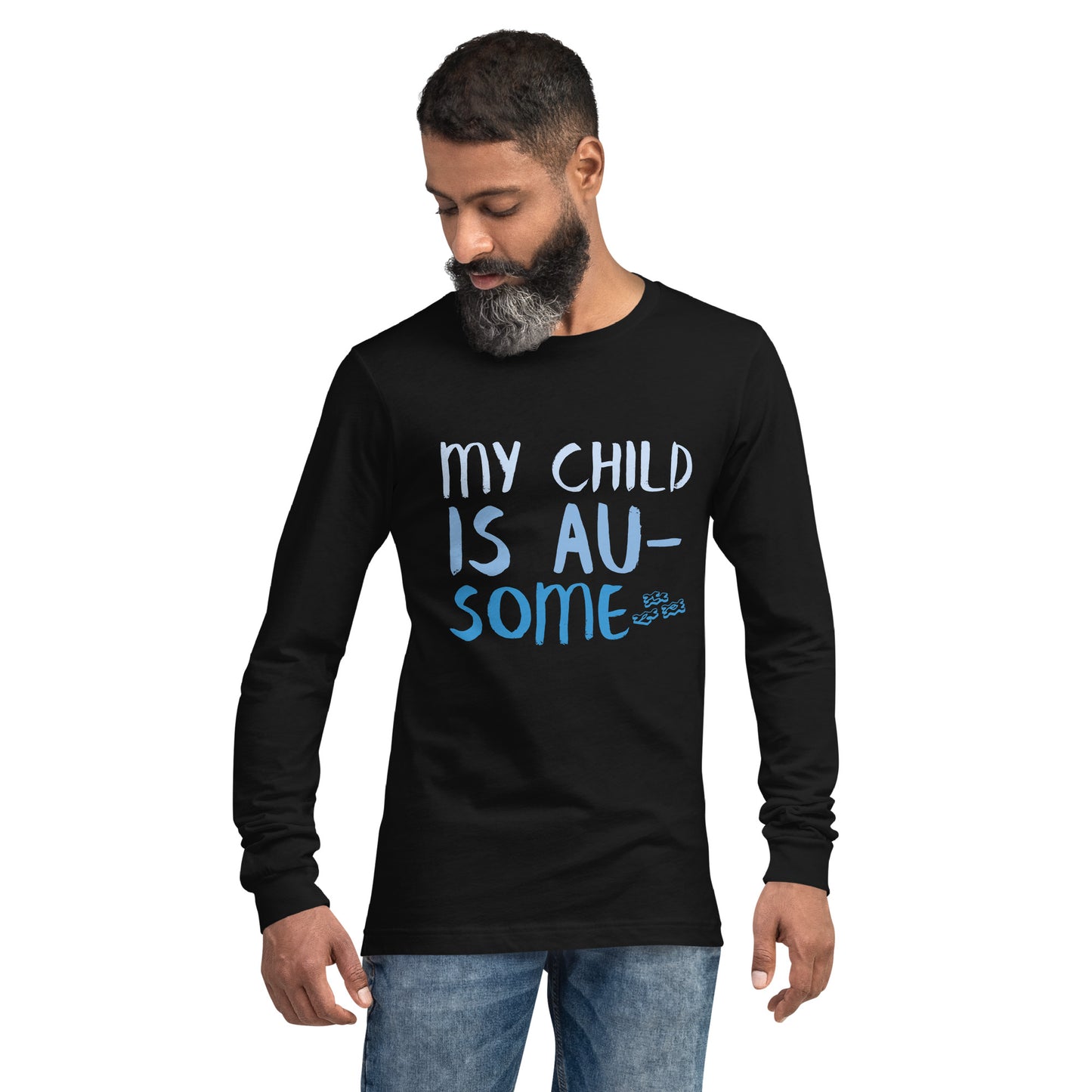 Parents "My Child is Au-Some" Unisex Long Sleeve Tee