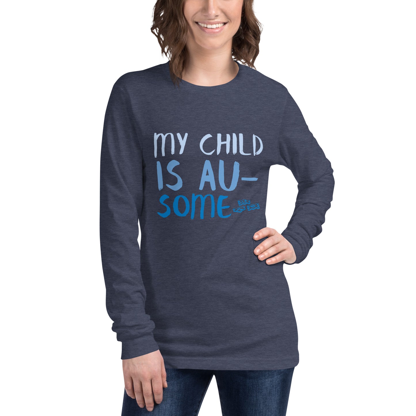 Parents "My Child is Au-Some" Unisex Long Sleeve Tee